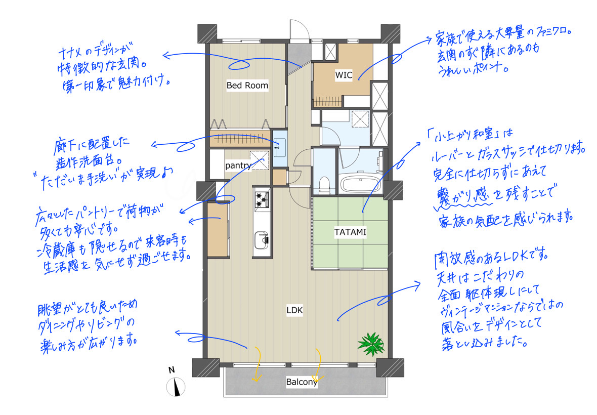 家族と繋がる「小上がり和室」